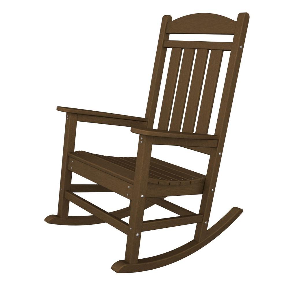 Polywood Presidential Teak Patio Rocker R100te The Home Depot - White Rocking Chair Outdoor Home Depot Polywood Presidential Teak Patio Rocker R100te The Home Depot - White Rocking Chair Outdoor Home Depot