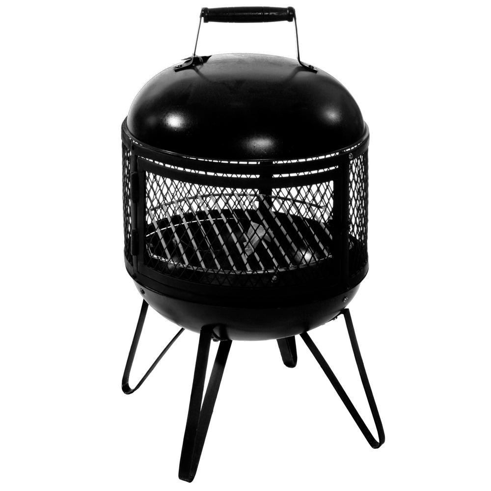 RiverGrille Cowboy 31 in. Charcoal Grill and Fire Pit ...