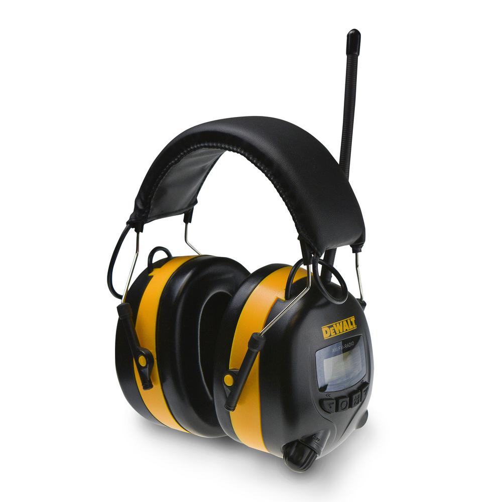 DEWALT AMFM Digital Tune Ear Muff-DPG15 - The Home Depot