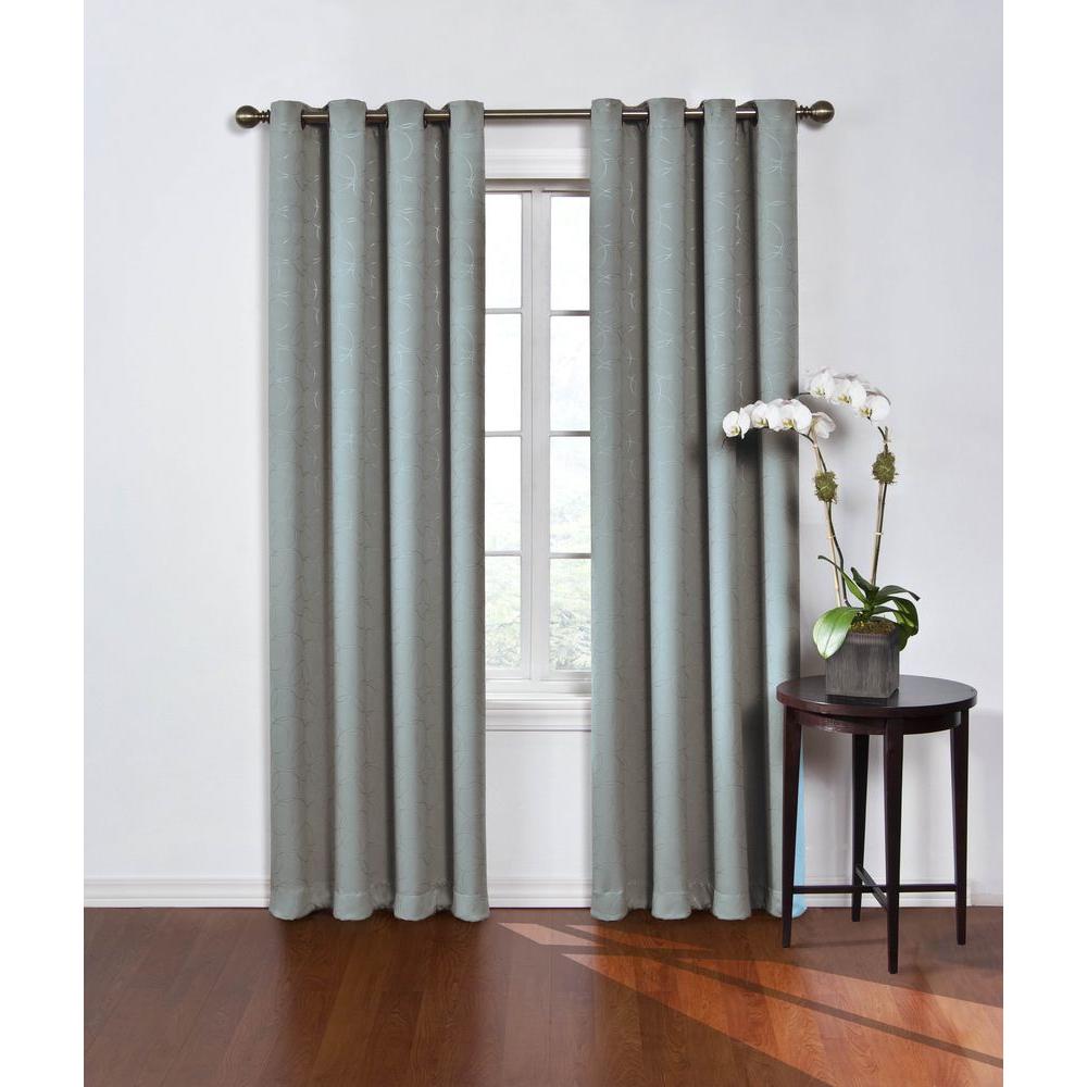 108 Eclipse Fresno Blackout Window Curtain Panel Black Serrano80 Com