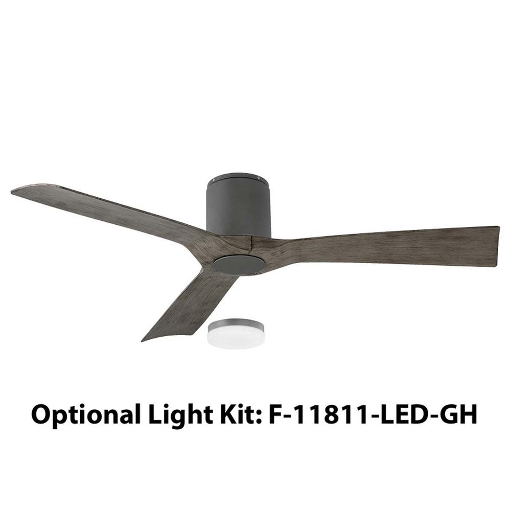 Modern Forms Aviator 1 Light Led 3000k Ceiling Fan Light Kit In Graphite