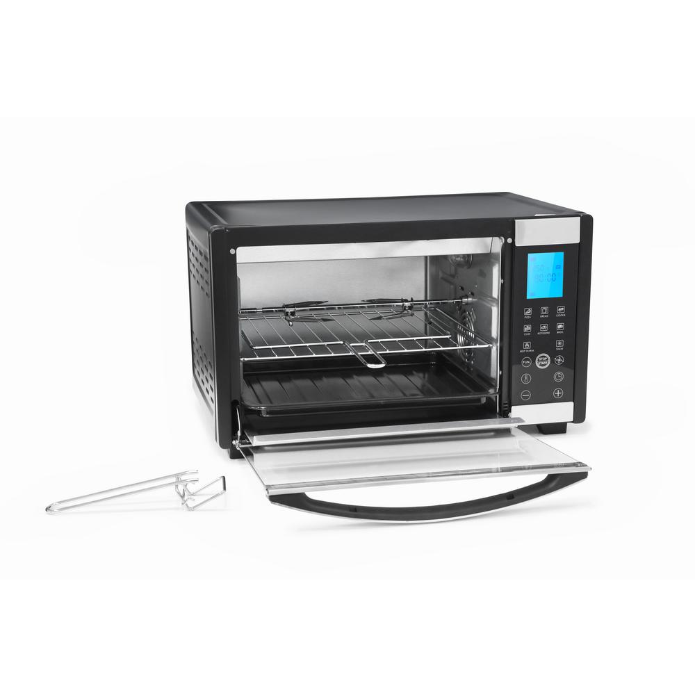 6-Slice 0.64 cu. ft. Black Convection Toaster Oven