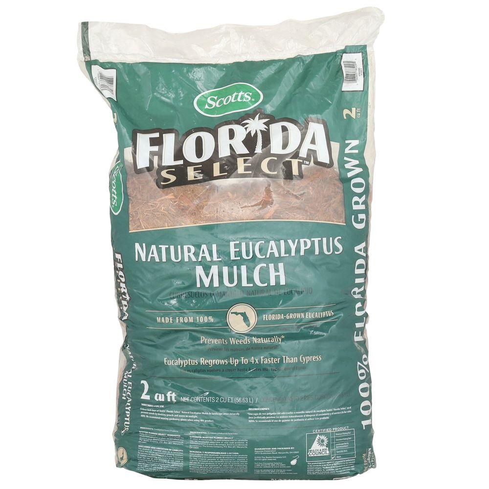 Scotts Florida Select 2 cu. ft. Natural Eucalyptus Mulch87852960 The