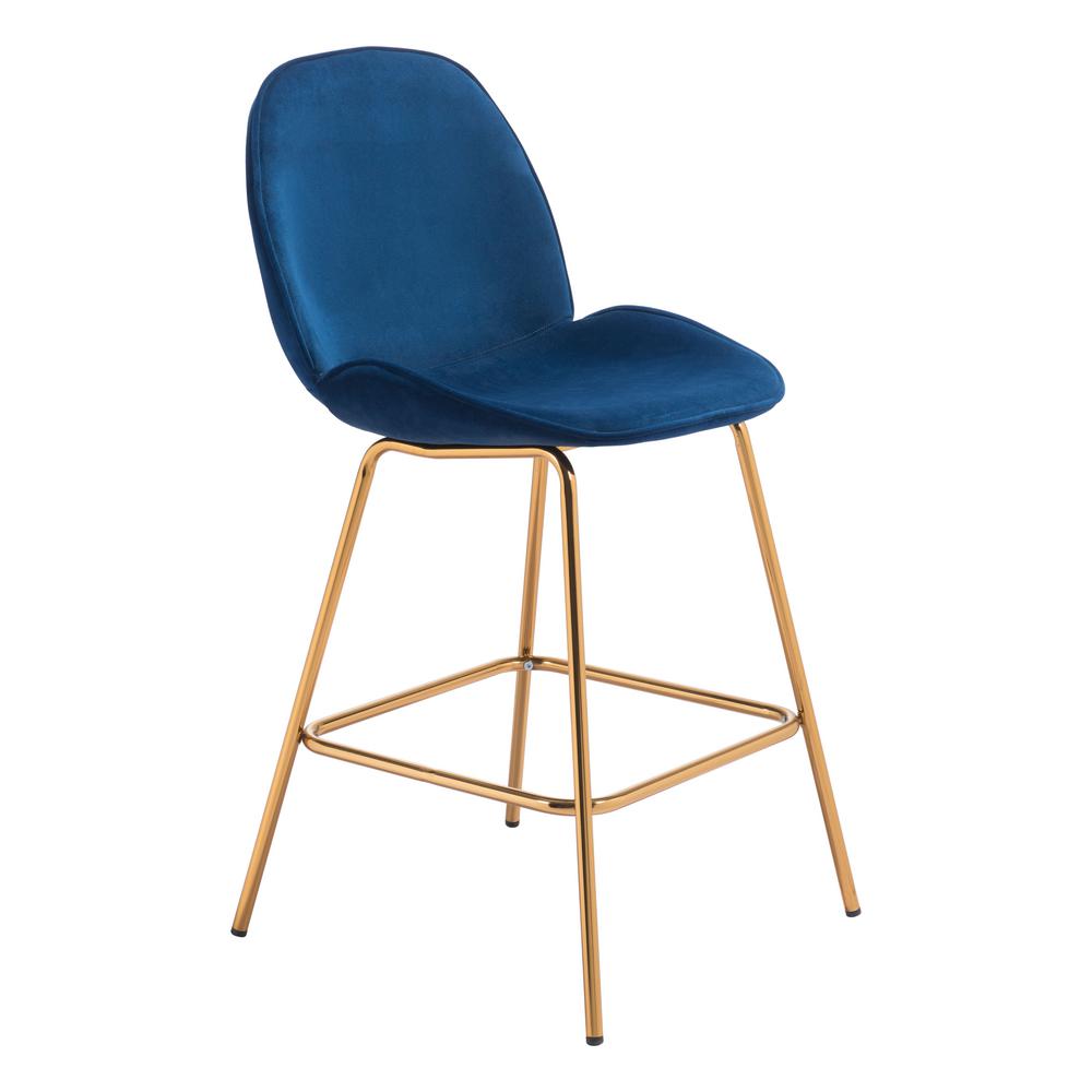 Siena 40.6 in. Dark Blue Counter Chair (Set of 2) 101224 The Home Depot
