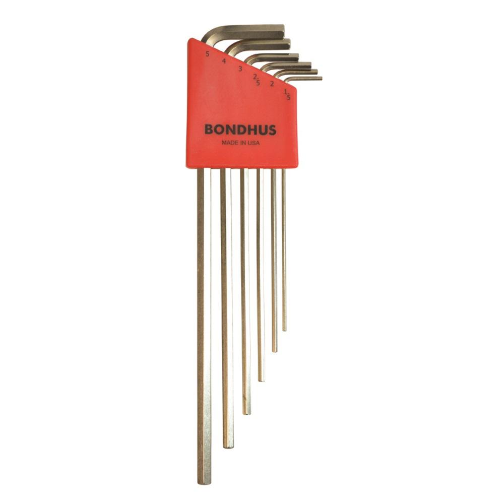 Bondhus Metric Ball End Long Arm LWrench Set with GoldGuard Finish (15