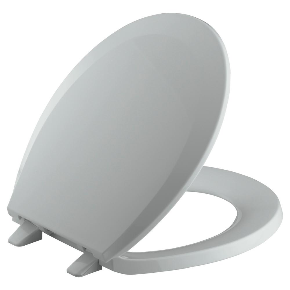 KOHLER Lustra Round Closed-Front Toilet Seat with Quick ...