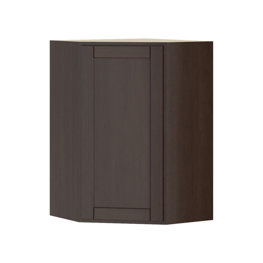 Hampton Bay Princeton Shaker Assembled 24x36x24 In Corner Wall