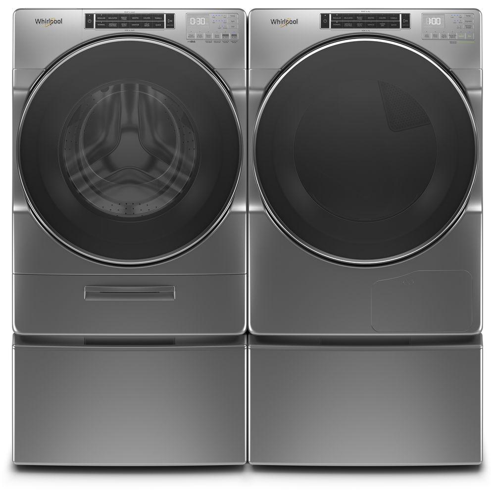 Whirlpool 4 3 Cu Ft High Efficiency Chrome Shadow Front Load