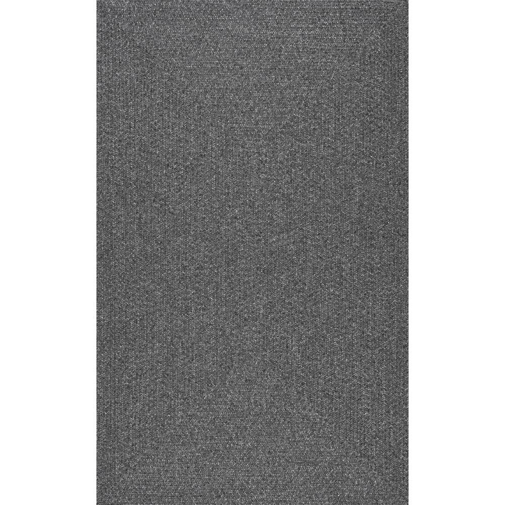 Nuloom Lefebvre Casual Braided Charcoal 3 Ft X 5 Ft Indoor