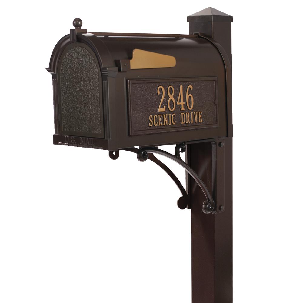 Mailbox Post Kits Residential Mailboxes The Home Depot