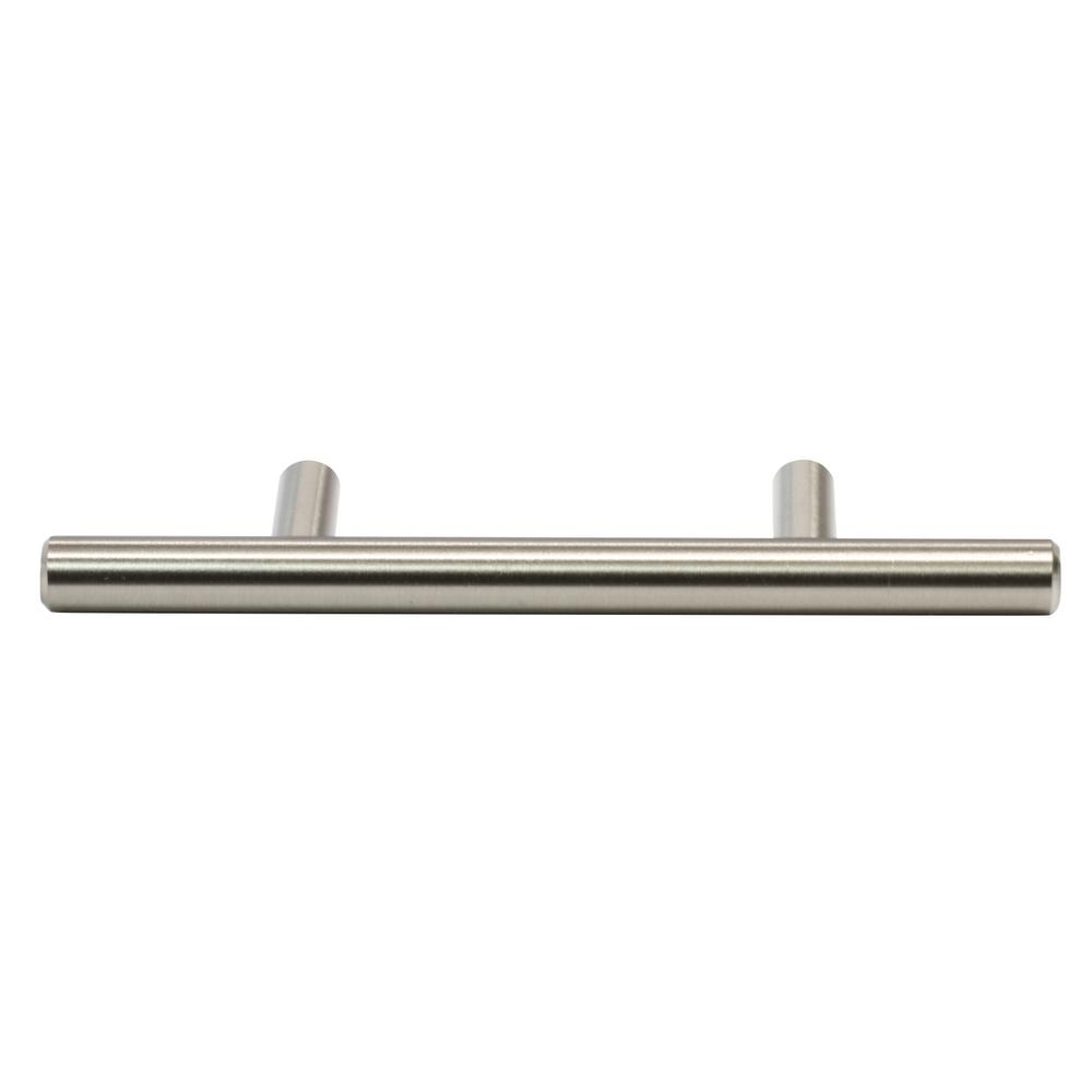 Rok Solid 3 In 76 Mm Center To Brushed Nickel Kitchen Cabinet Drawer T Bar Pull Handle 25 Pack P9311876bn The Home Depot - Home Depot Kitchen Cabinet Hardware Pulls Rok Solid 3 In 76 Mm Center To Brushed Nickel Kitchen Cabinet Drawer T Bar Pull Handle 25 Pack P9311876bn The Home Depot - Home Depot Kitchen Cabinet Hardware Pulls