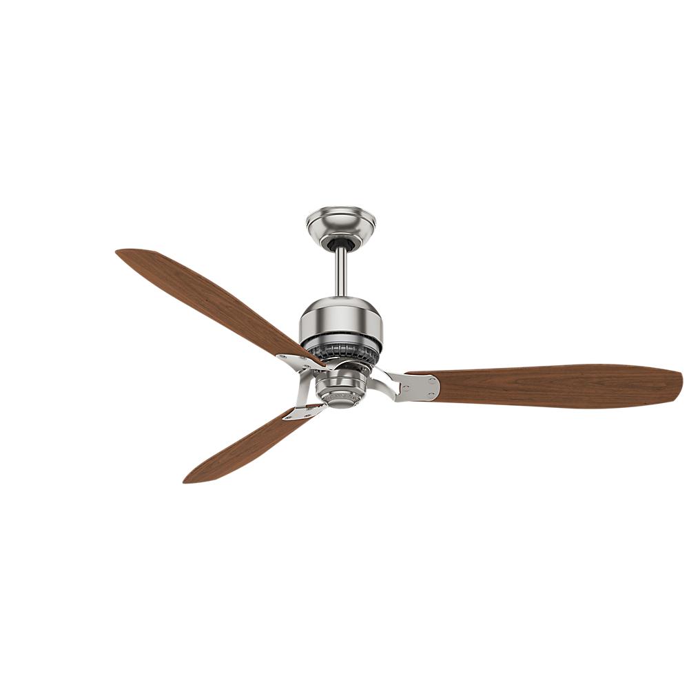 Casablanca Tribeca 60 In Indoor Brushed Nickel Ceiling Fan With 4 Speed Wall Mount Control