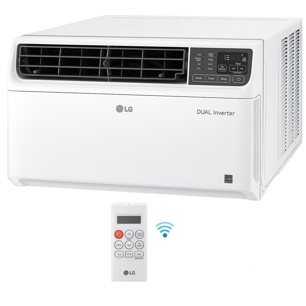 LG Electronics 9,500 BTU Inverter Window Air Conditioner in White ...