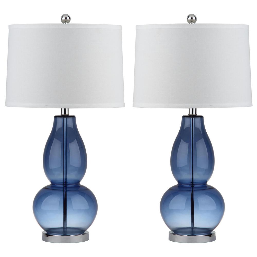 light blue bedside lamps