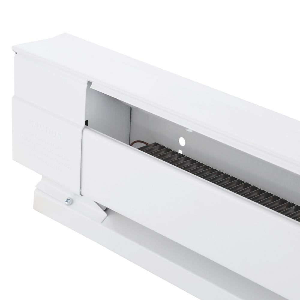 Electric Baseboard Floor Heater 750Watt 240Volt Hardwired Steel White 36 In New eBay