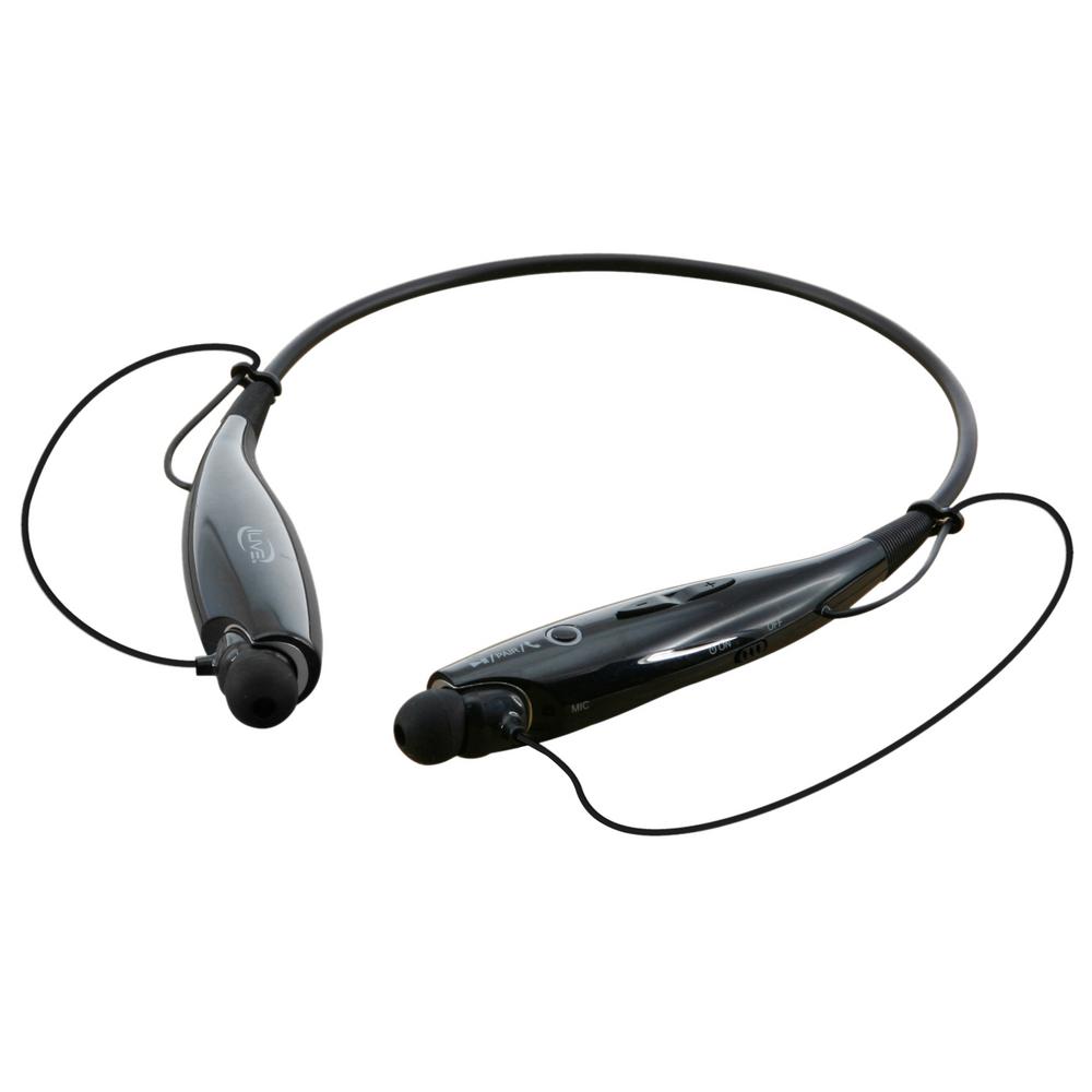 ILive Bluetooth Wireless Neckband Earbuds Black IAEB25B The Home Depot