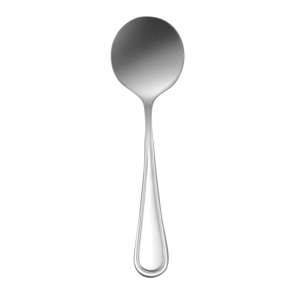 Oneida New Rim Silver 18 10 Stainless Steel Round Bowl Soup Spoon 12 Pack T015srbf The Home Depot