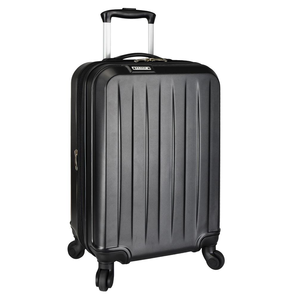 black spinner luggage