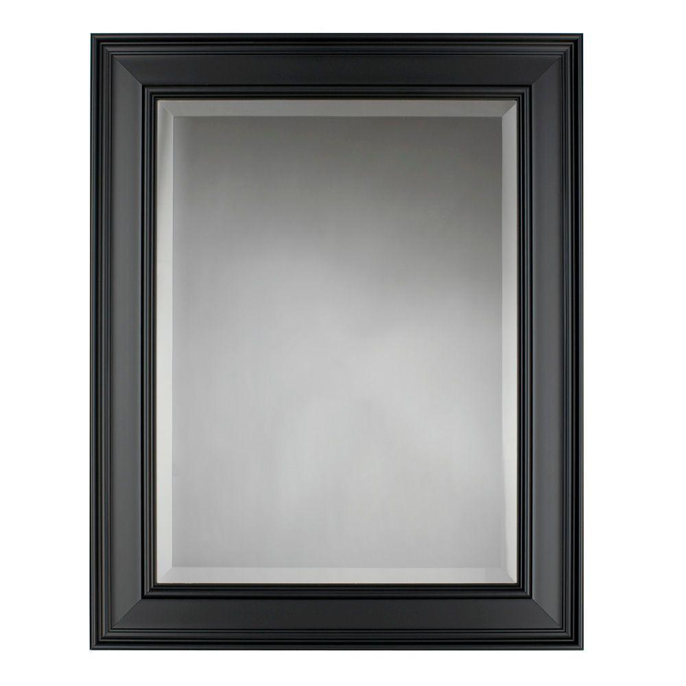 Grasmere 30 In X 24 Black Framed Mirror