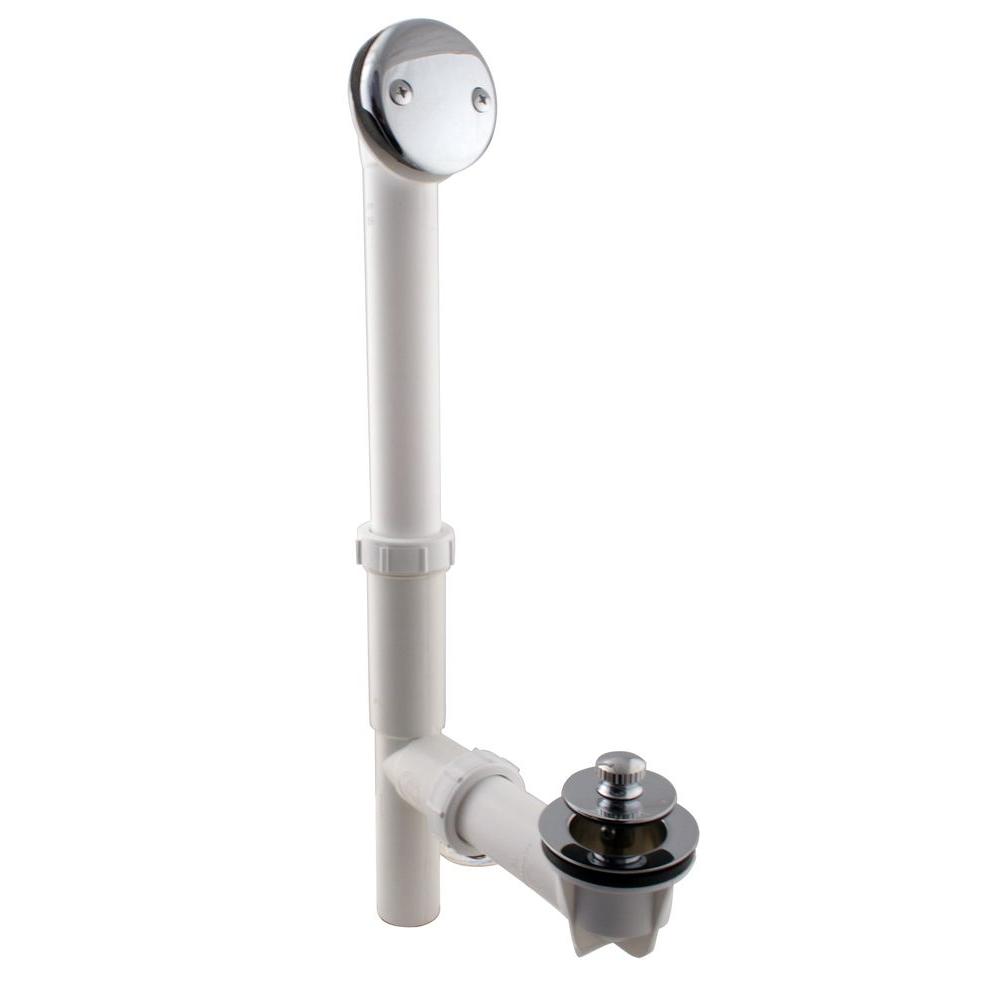 Westbrass 11/2 in. Bath Drain Waste and Overflow Assembly in Polished