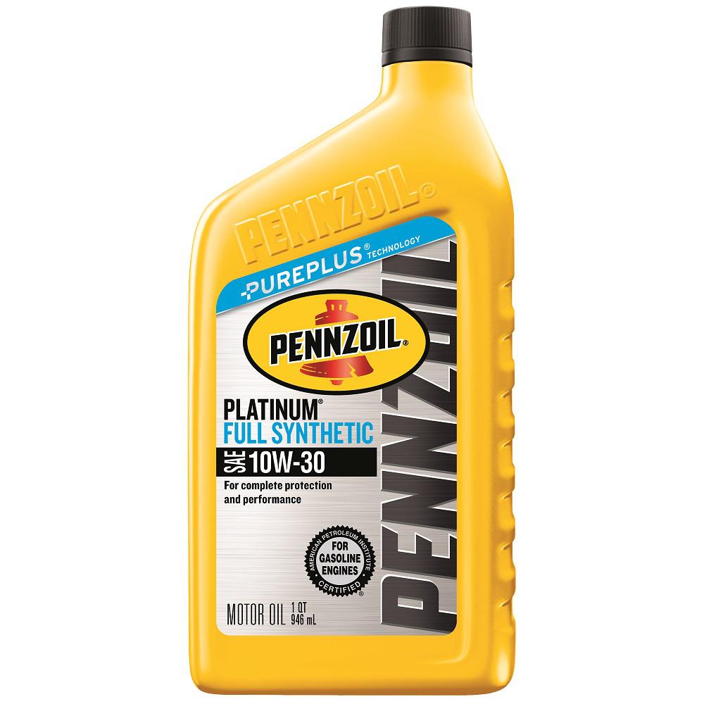 Pennzoil 10w 30 Pennzoil Platinum Full Synthetic Motor Oil 1 Qt