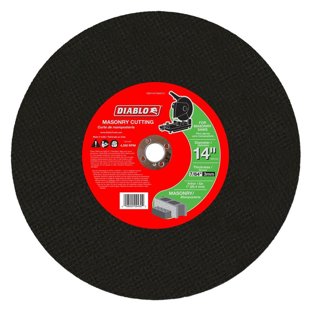 DIABLO 14 in. x 7/64 in. x 1 in. Masonry Chop Saw Disc (5-Pack)