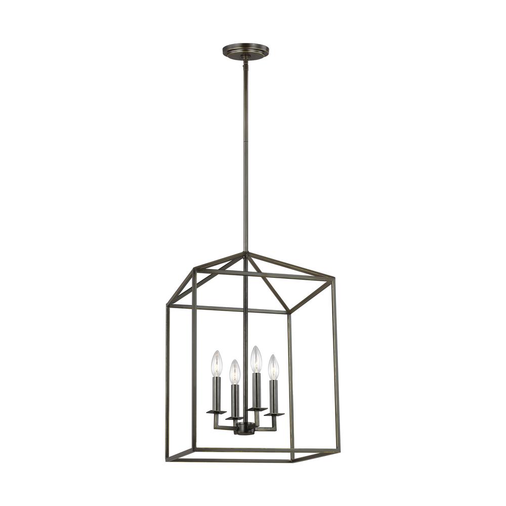 Sea Gull Lighting Perryton 4 Light Heirloom Bronze Pendant Sea Gull Lighting Perryton 4 Light Heirloom Bronze Pendant