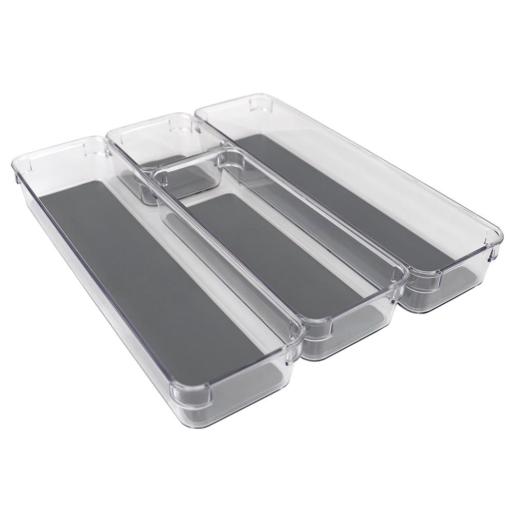 2 in. H x 3.75 in. W x 12.75 in. D Plastic Drawer OrganizerHDC73511