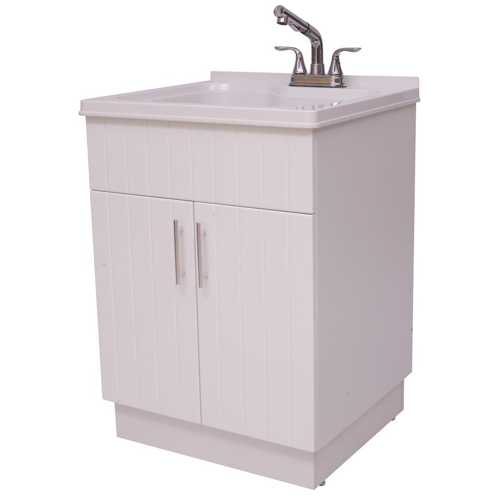 Shaker Laundry Cabinet Kit With Pull Out Faucet