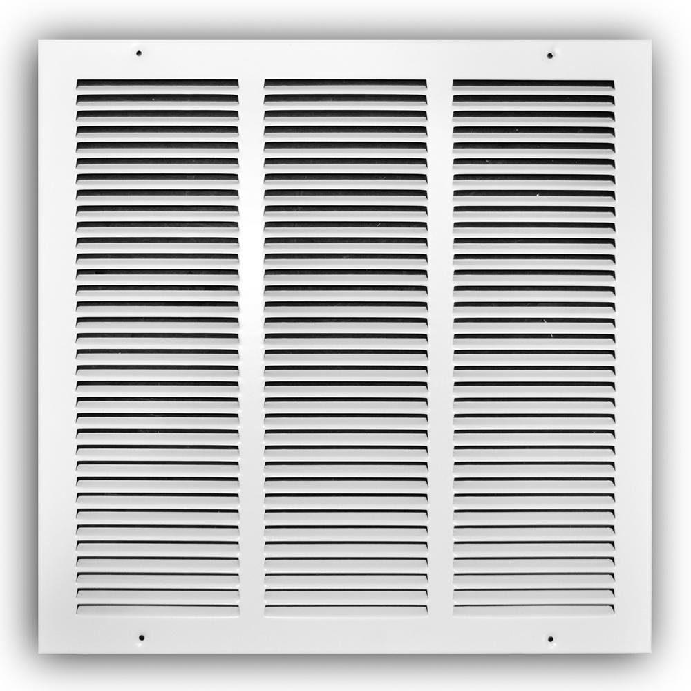 Everbilt 12 In X 12 In White Return Air Grille