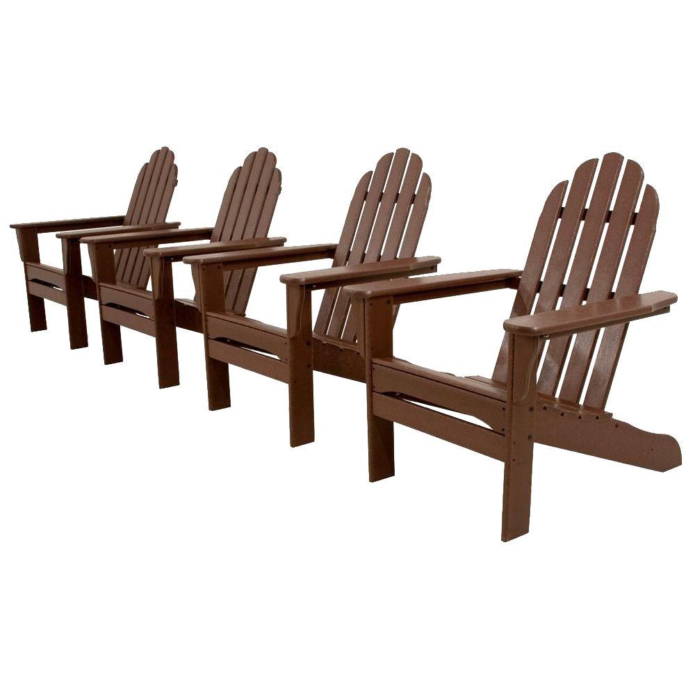 UPC 845748059978 product image for Ivy Terrace Classics Mahogany 4-Piece Patio Adirondack Set | upcitemdb.com
