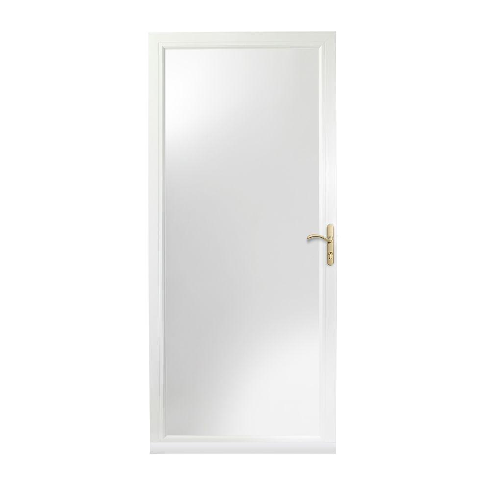 Andersen 36 In X 80 3000 Series White Right Hand Fullview Easy Install Aluminum Storm Door With Brass Hardware 3fvbezr36wh The Home Depot - Andersen Storm Door Glass Retainer Andersen 36 In X 80 3000 Series White Right Hand Fullview Easy Install Aluminum Storm Door With Brass Hardware 3fvbezr36wh The Home Depot - Andersen Storm Door Glass Retainer