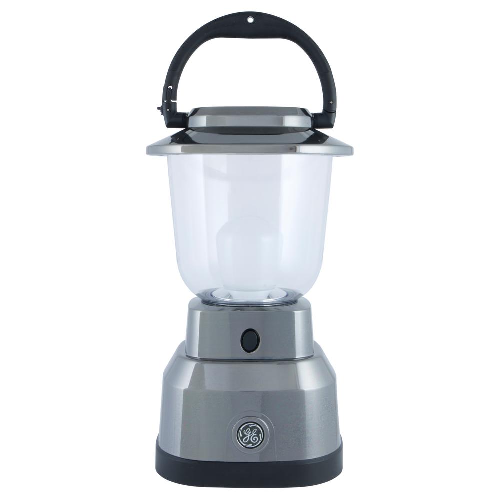 GE Enbrighten Battery Operated LED Nickel Plated Lantern14210 The