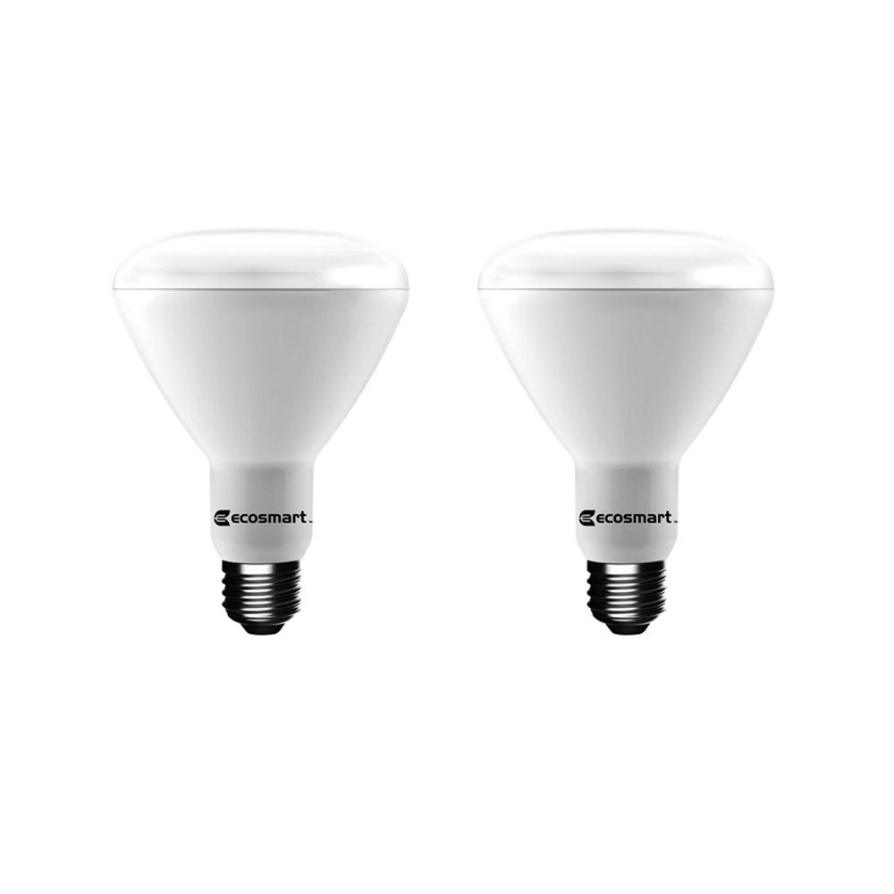 E12 Led Bulbs Light The Home Depot 75 Watt Equivalent Br30 Dimmable Energy Star Led Light Bulb Daylight 2 Pack