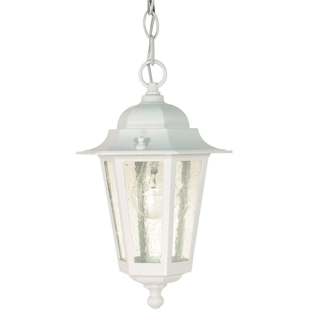 Glomar 1 Light Outdoor White Incandescent Pendant Hd 991 The Glomar 1 Light Outdoor White Incandescent Pendant