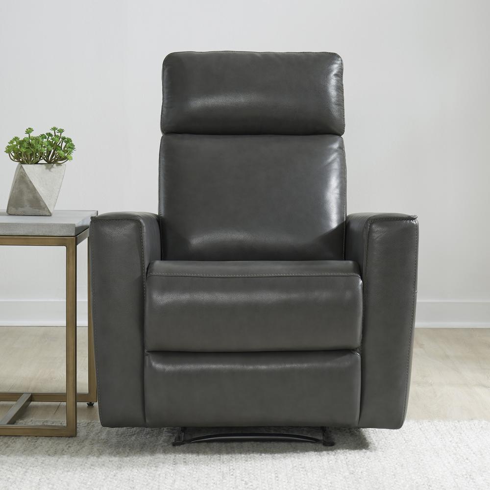 Homestyles Nuovo Gray Leather Power Motion Recliner 5320 50
