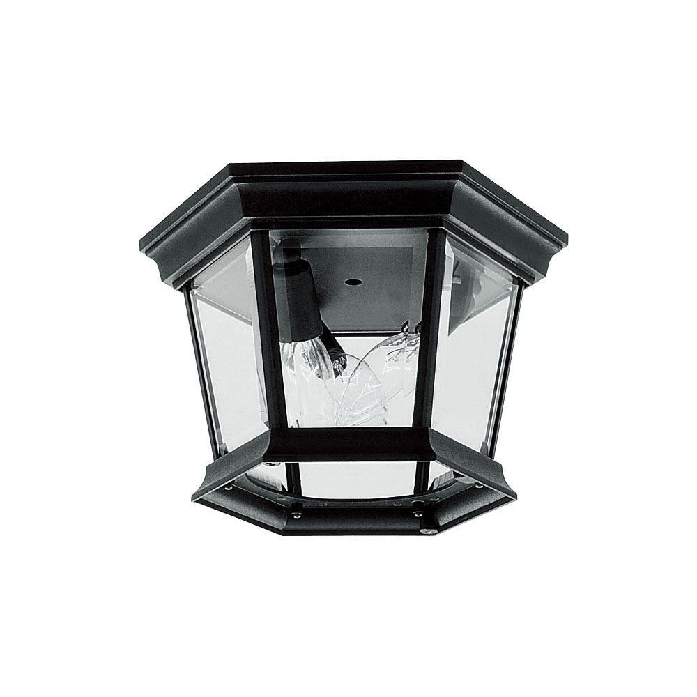Livex Lighting Westover 3Light Black Outdoor Incandescent Ceiling