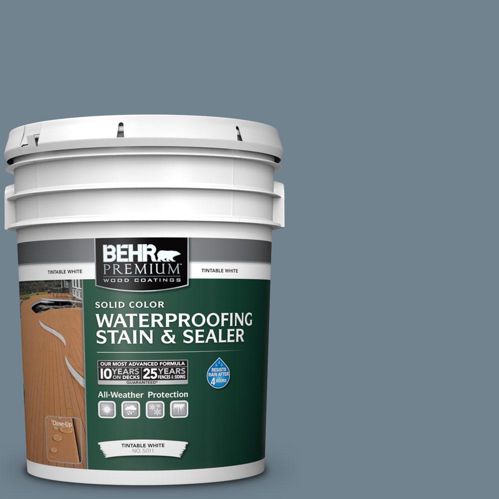 BEHR Premium 5 gal. N4805 Adirondack Blue Solid Waterproofing