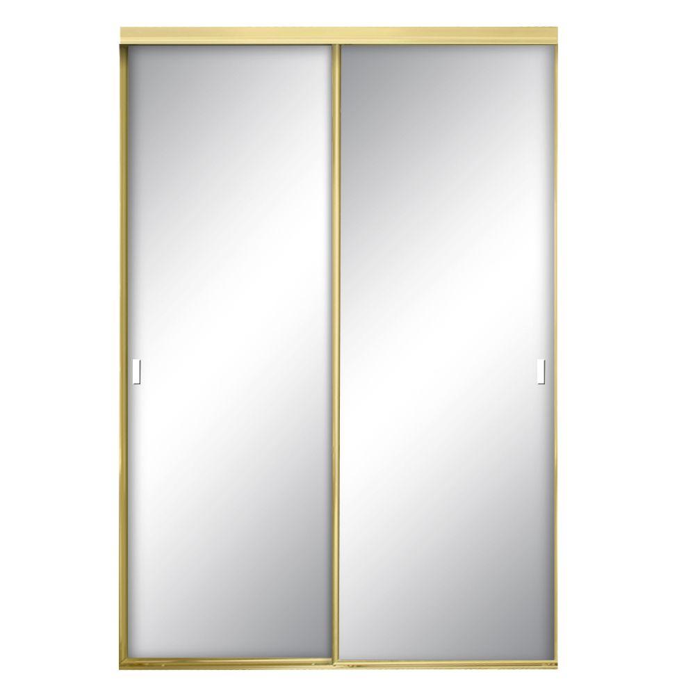 Contractors Wardrobe 48 In X 81 In Aurora Aluminum Bright Gold