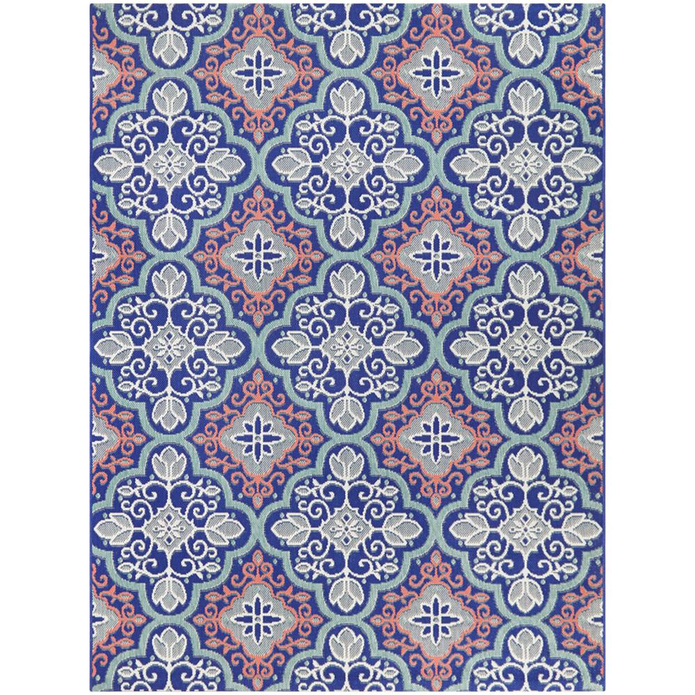 Hampton Bay 9 X 12 Blue Outdoor Rugs Rugs The Home Depot