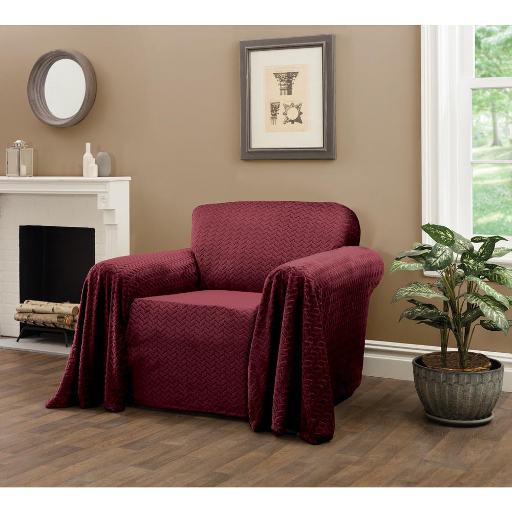 Innovative Textile Solutions Mason Wine Furniture Throw Chair Innovative Textile Solutions Mason Wine