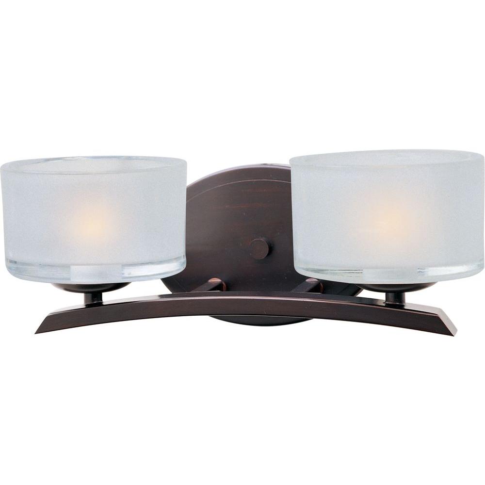 Maxim Lighting Elle 2 Light Oil Rubbed Bronze Bath Vanity Maxim Lighting Elle 2 Light Oil Rubbed Bronze Bath Vanity