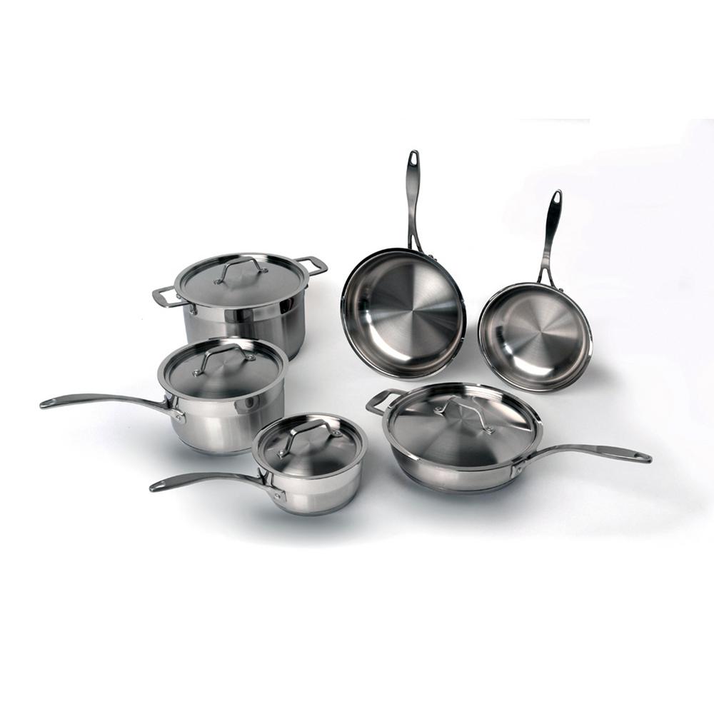 BergHOFF EarthChef Professional 10-Piece 18/10 Stainless Steel Cookware Set with... by BergHOFF