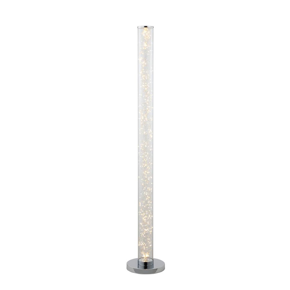 Ore International 49 In Clear 12 Volt 360 Pieces Exposed Rope Led Minari Column Floor Lamp