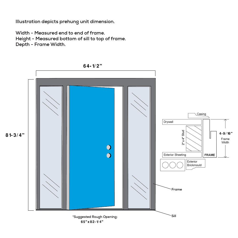Mmi Door 64 5 In X 81 75 In Internal Grilles Left Hand Full Lite