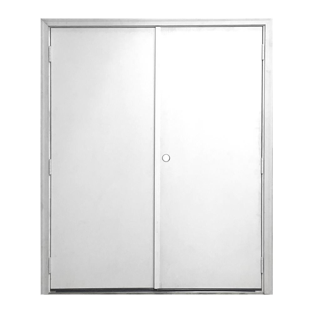 Steves Sons 48 In X 72 In Garden Shed Flush White Primed Left