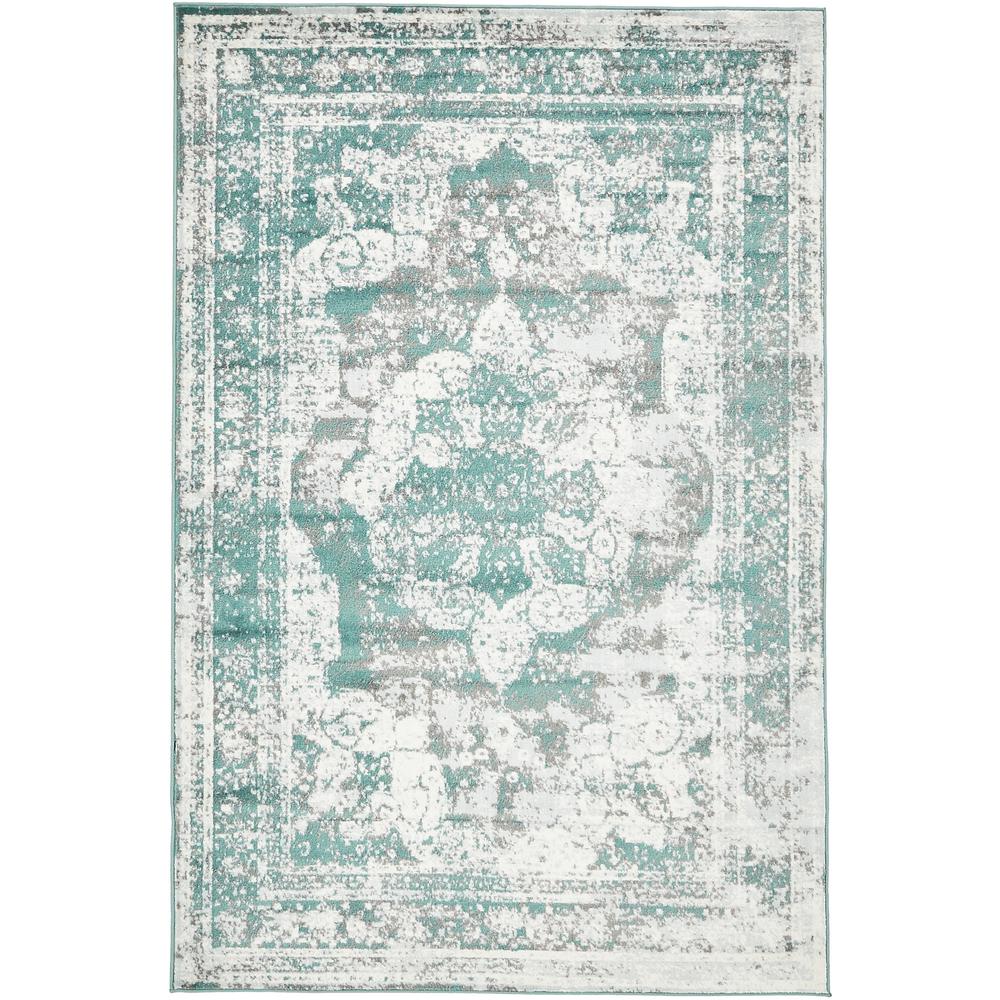 5 X 8 Turquoise Area Rugs Rugs The Home Depot