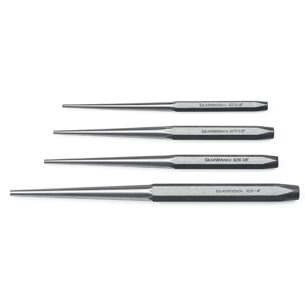 GEARWRENCH Long Taper Punch Set (4Piece)82307 The Home Depot