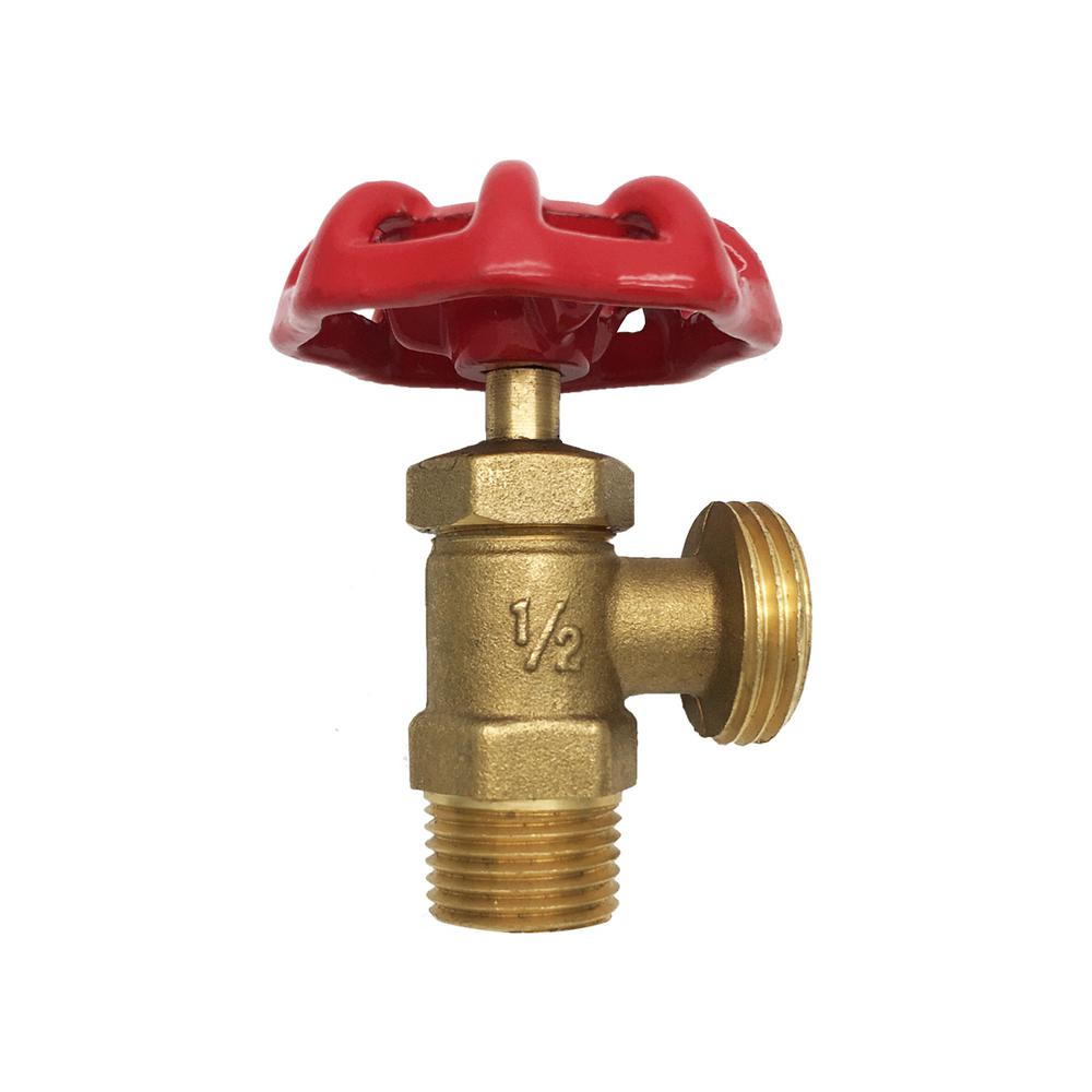 THEWORKS 1/2 in. MIP Inlet x 3/4 in. MHT Outlet Brass Threaded Boiler
