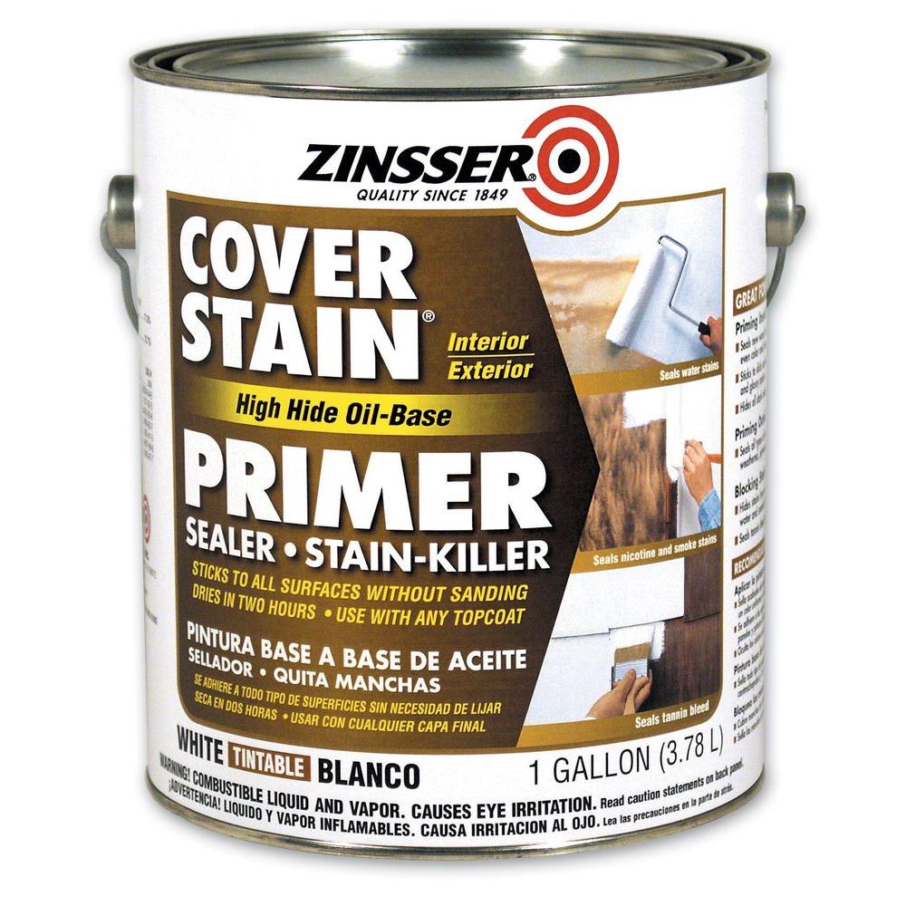 Zinsser 1 gal. White Flat Cover Stain Primer (Case of 4)3551 The